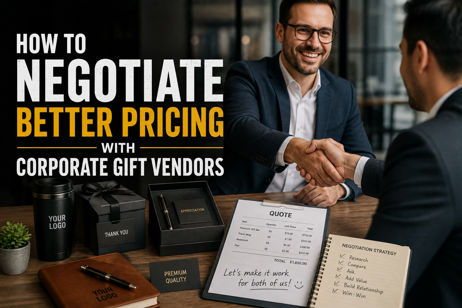 How to Negotiate Better Pricing with Corporate Gift Vendors
