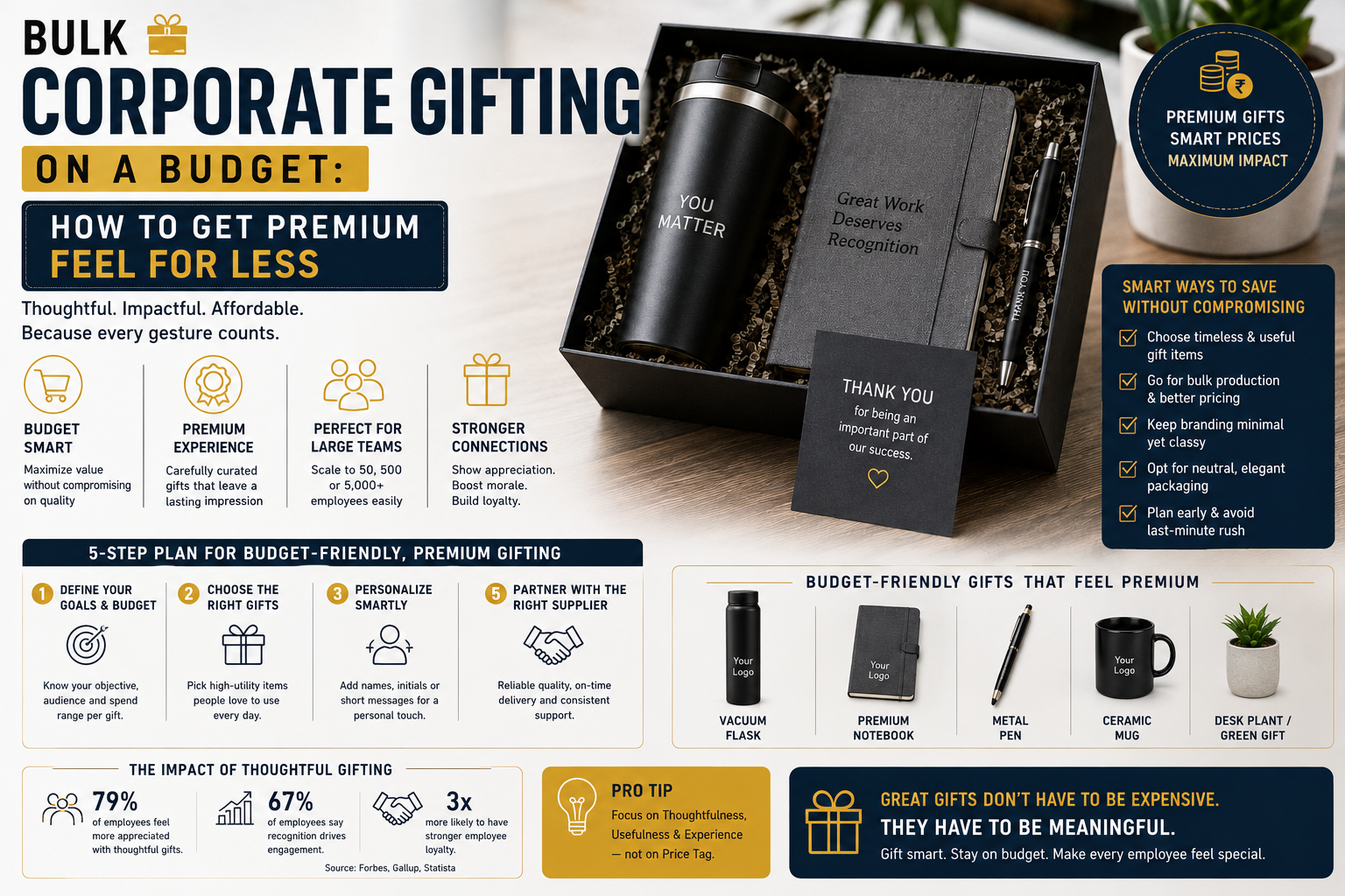 Bulk Corporate Gifting on a Budget: How to Get a Premium Feel for Less