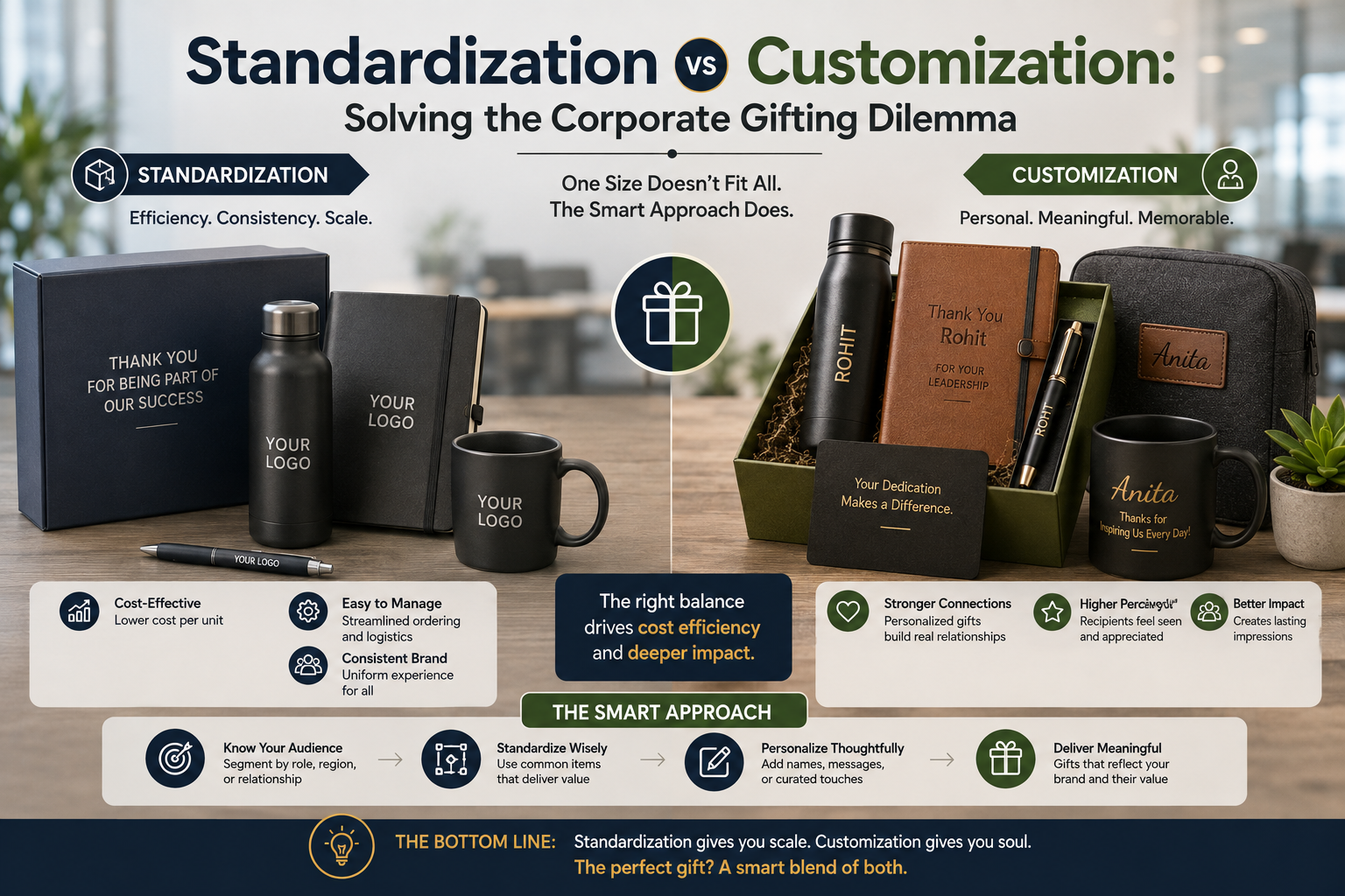 Standardization vs Customization: Solving the Corporate Gifting Dilemma